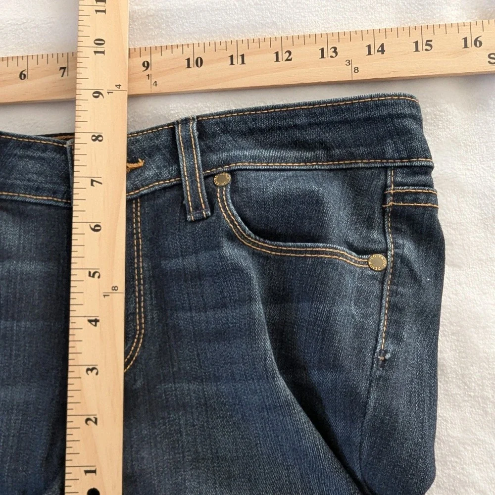 PAIGE Skyline Skinny Low Rise Dark Wash Denim Jeans Women's Size 28 Sleek Modern